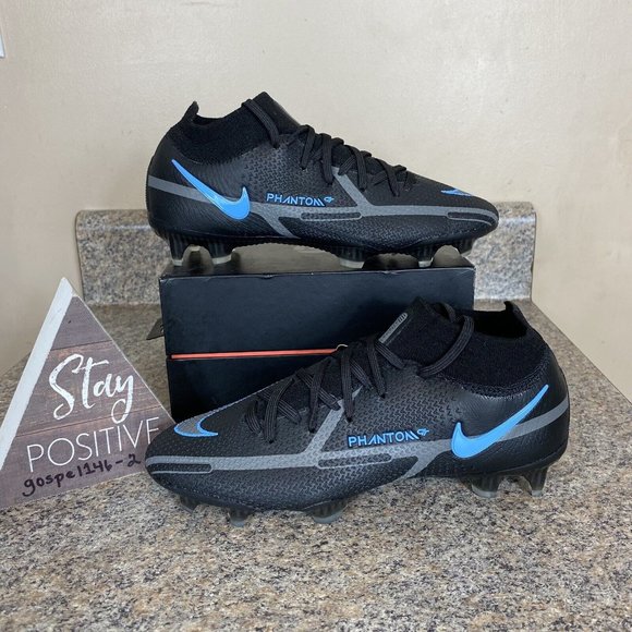 Nike Phantom GT2 Elite DF‎ FG Soccer Cleats Black Mens Size 5 / Womens Size 6.5 main image 5